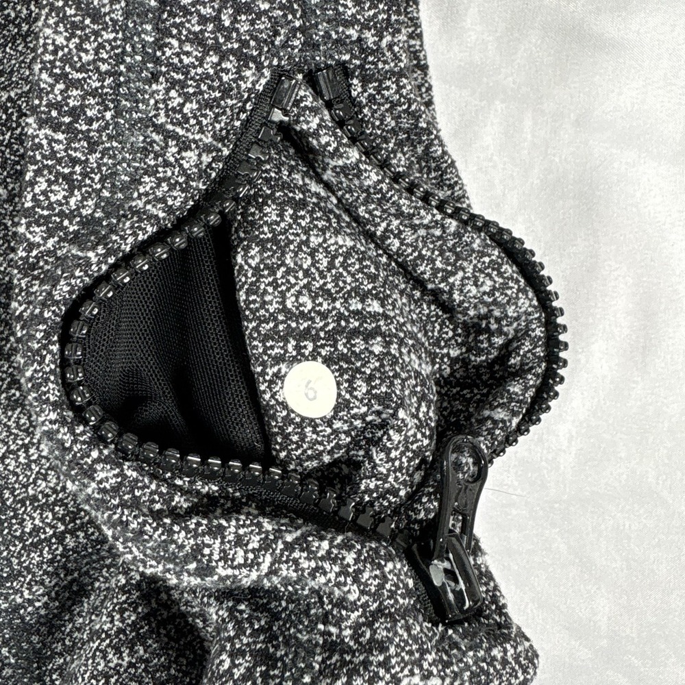 Lululemon Womens Define Jacket Luon Heathered Black Sz 6 Zip Pockets Full Length - Picture 6 of 11